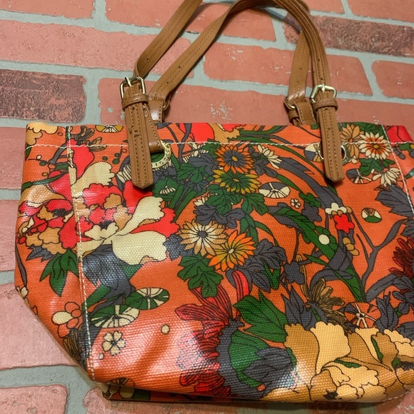 sakroots Floral Shoulder Bag Coated Canvas Purse - Picture 2 of 7